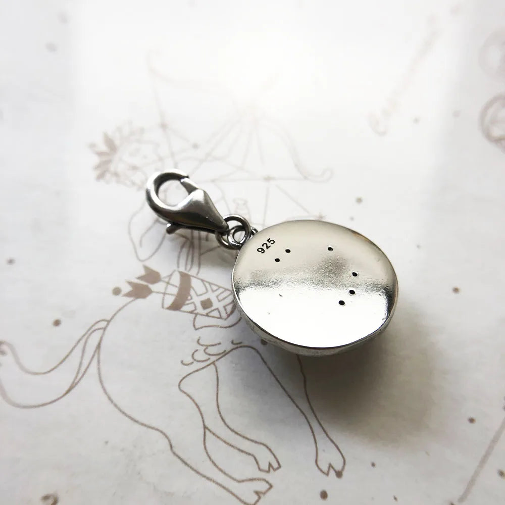 Wheel of Fortune 925 Sterling Silver Dangle Charm Pendant Sterling Silver Pendant Qme