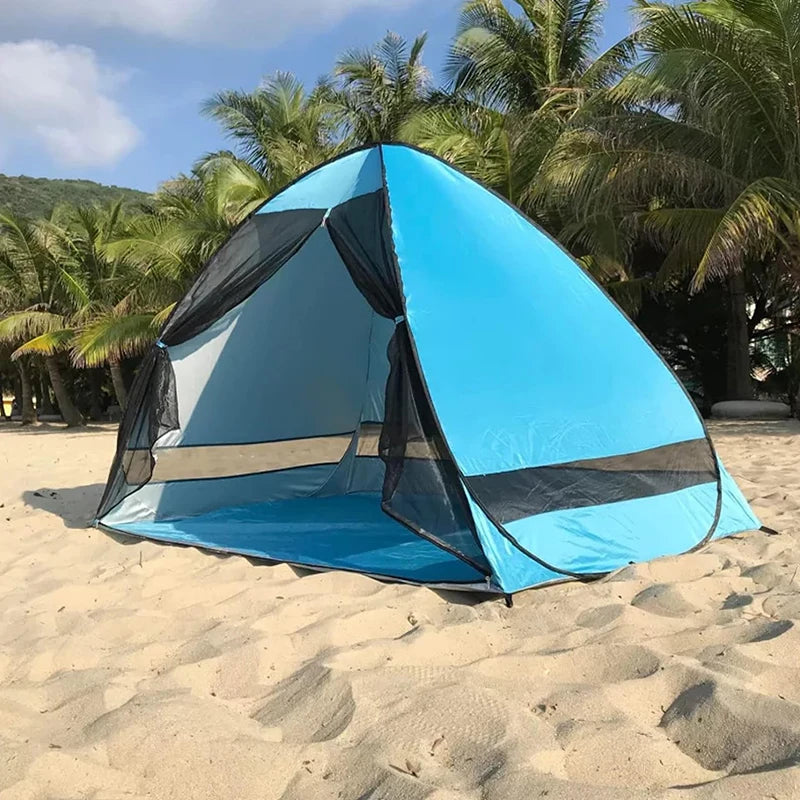 Auto Pop-Up Camping Tent – Mosquito Proof Beach & Hiking Pop-Up Camping Tent Qst