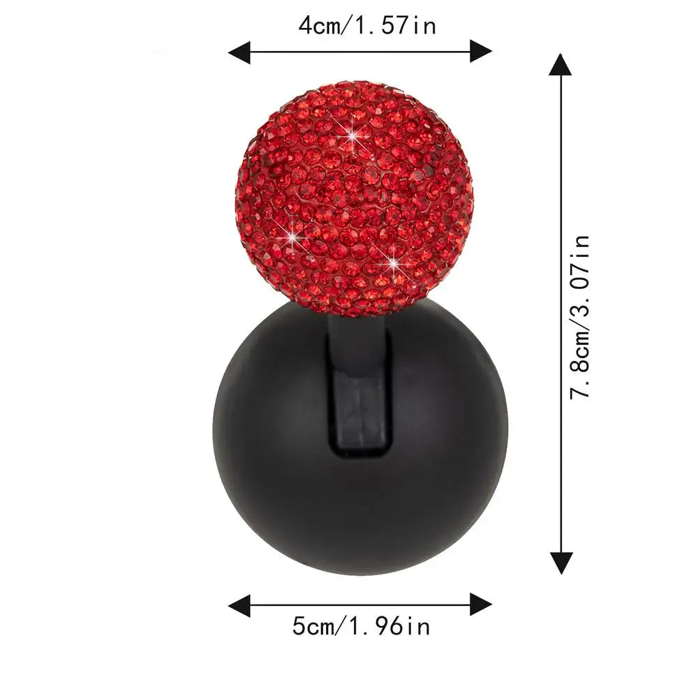 Rhinestone Push To Start Button Rocker | Car Interior Decor Car Interior Accessory Qst Red