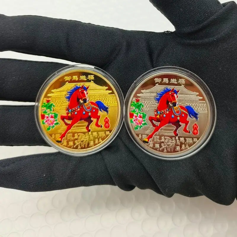 2026 Year of the Horse Zodiac Commemorative Coin 40mm Commemorative Coin Qst