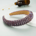 Baroque Crystal Headband – Elegant Beaded Sponge Hair Accessory Crystal Headband Qme Style 2