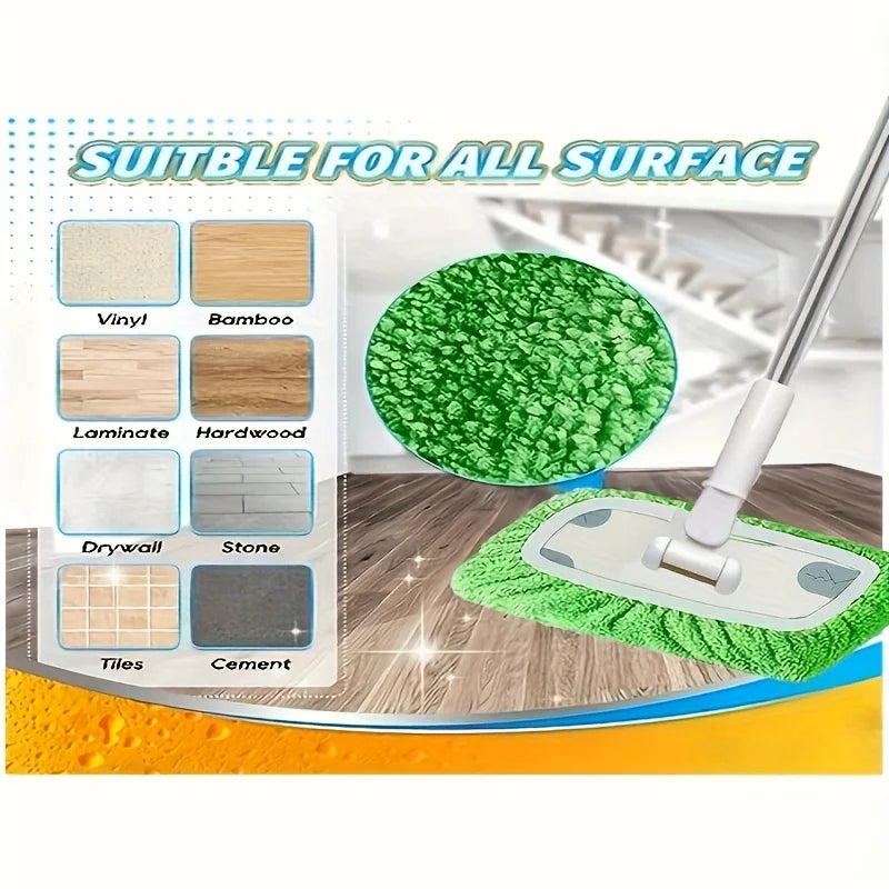 Reusable Microfiber Mop Pads – Absorbent Dry & Wet Floor Cloths Microfiber Mop Pads Qme