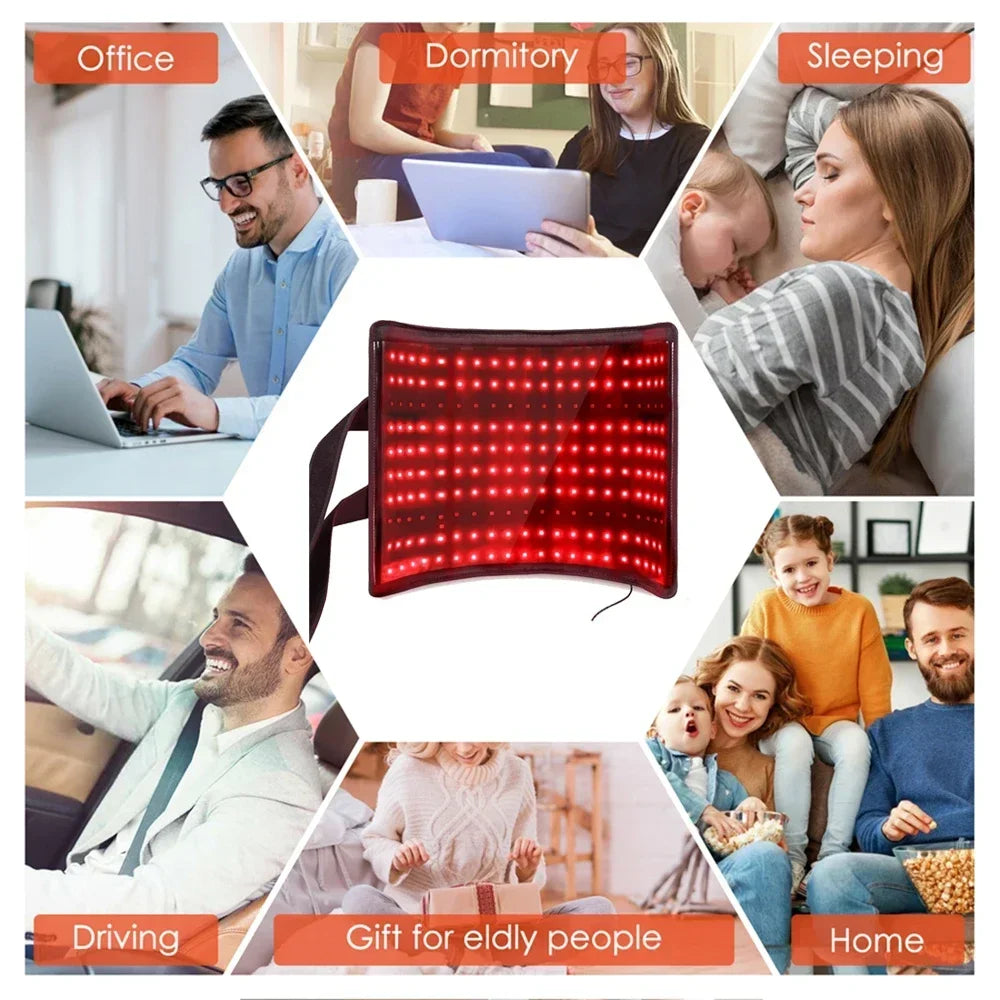 ZONGKUNG Red Light Therapy Belt 660nm 850nm Infrared Pad Mat Red Light Therapy Belt Qst