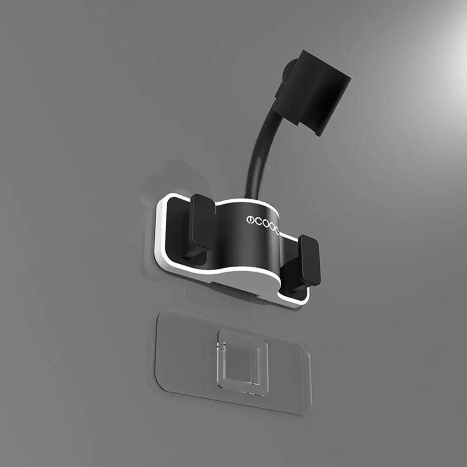 Adjustable No-Drill Shower Head Holder Bracket Wall Mount Shower Head Bracket Qme