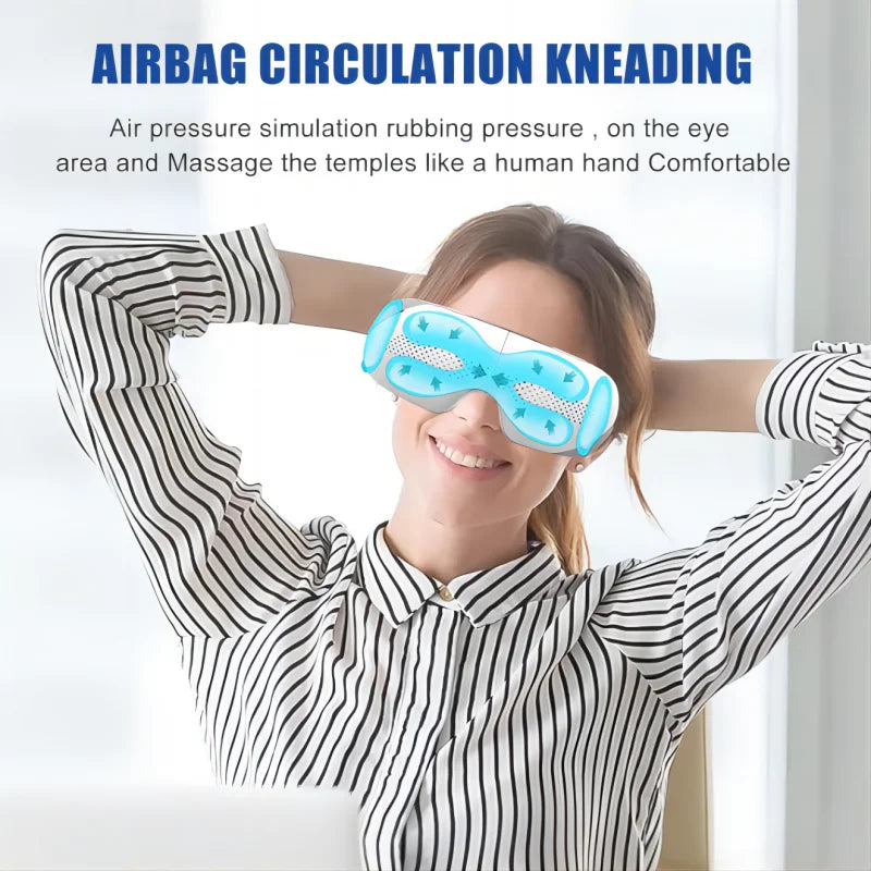 VIMYSHOW Eye Massager Bluetooth 4 Modes Airbag Kneading Eye Massager Qst