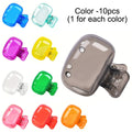 Travel Toothbrush Head Cover Protective Cap Pod Case – 7 Colors Toothbrush Head Cover Qme 10PCS Random Color