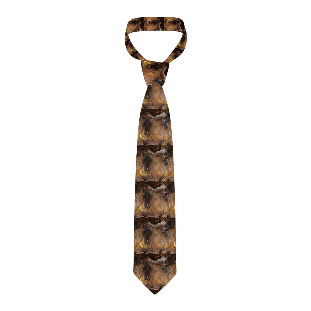 Lion King Safari Print Novelty Necktie for Men & Women Novelty Print Necktie Qme