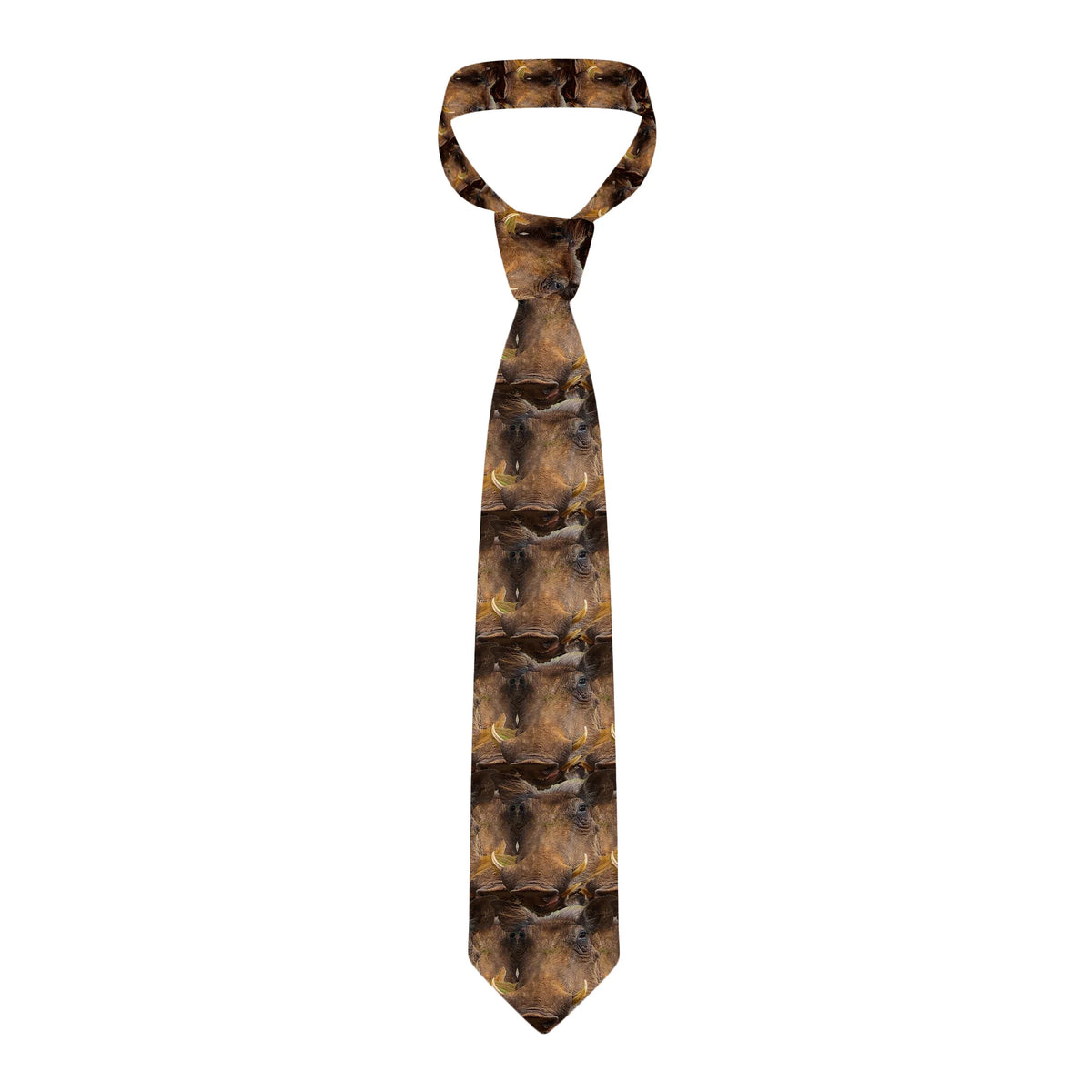 Lion King Safari Print Novelty Necktie for Men & Women Novelty Print Necktie Qme