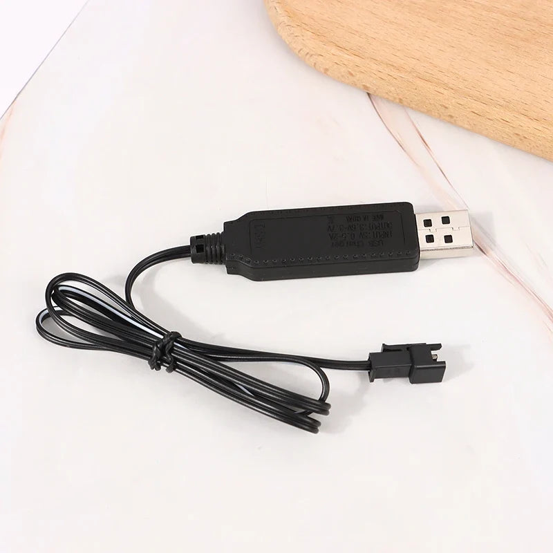 USB Charging Cable 3.7V SM-2P for RC Cars & Drones RC Battery Charger Cable Qme