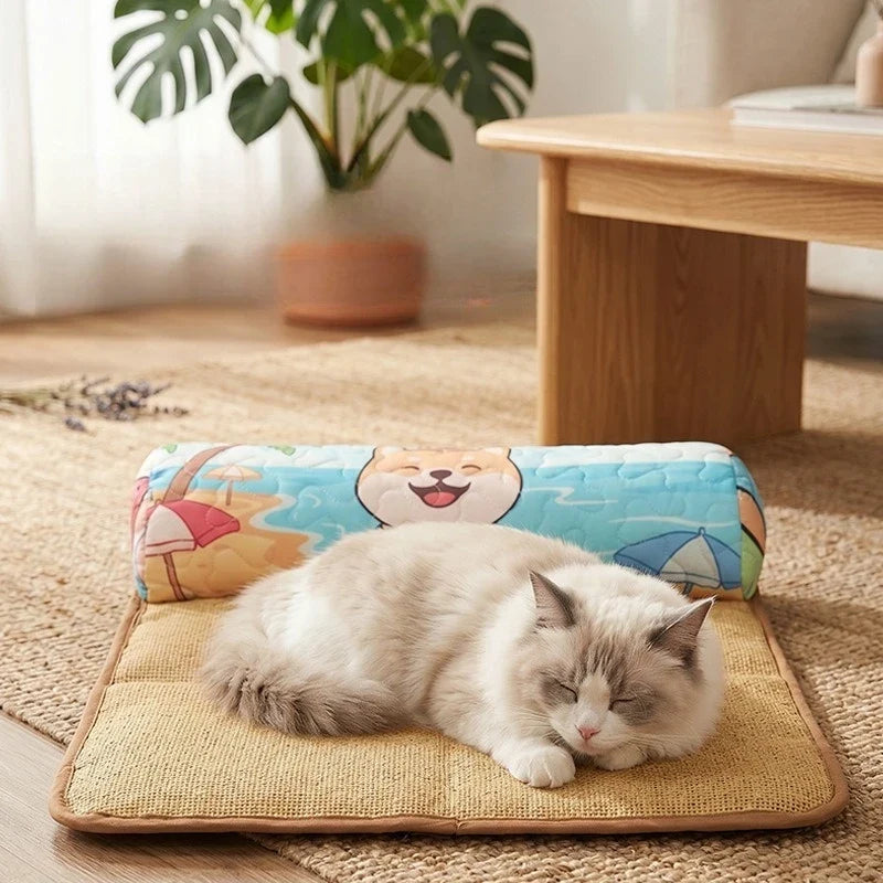 Pet Cooling Sofa Bed – Breathable Washable Mat for Dogs & Cats Pet Cooling Bed Qme