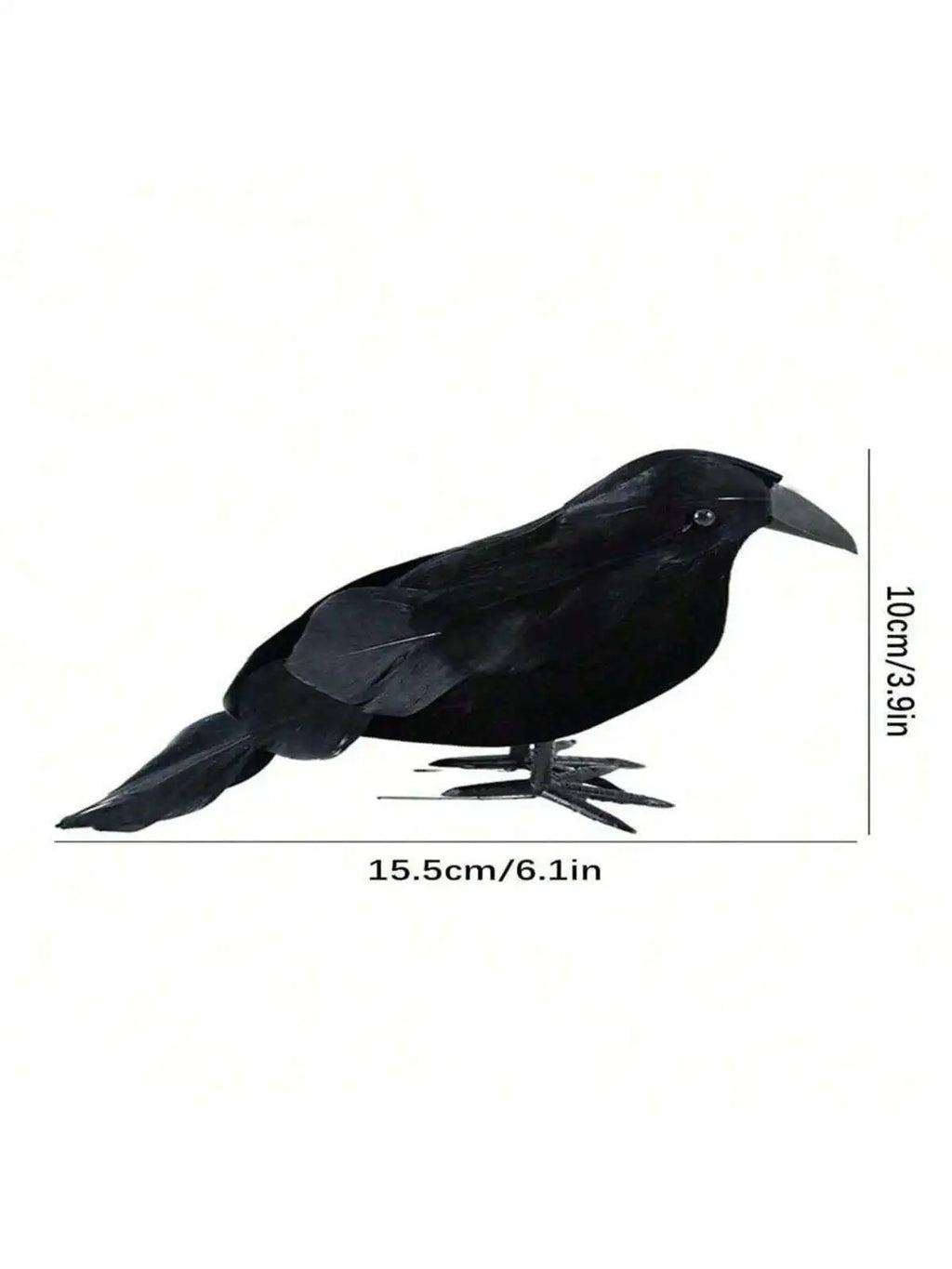Halloween Black Crow Decoration – Realistic Fake Bird Prop Halloween Decoration Qme 1pc