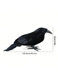 Halloween Black Crow Decoration – Realistic Fake Bird Prop Halloween Decoration Qme 1pc