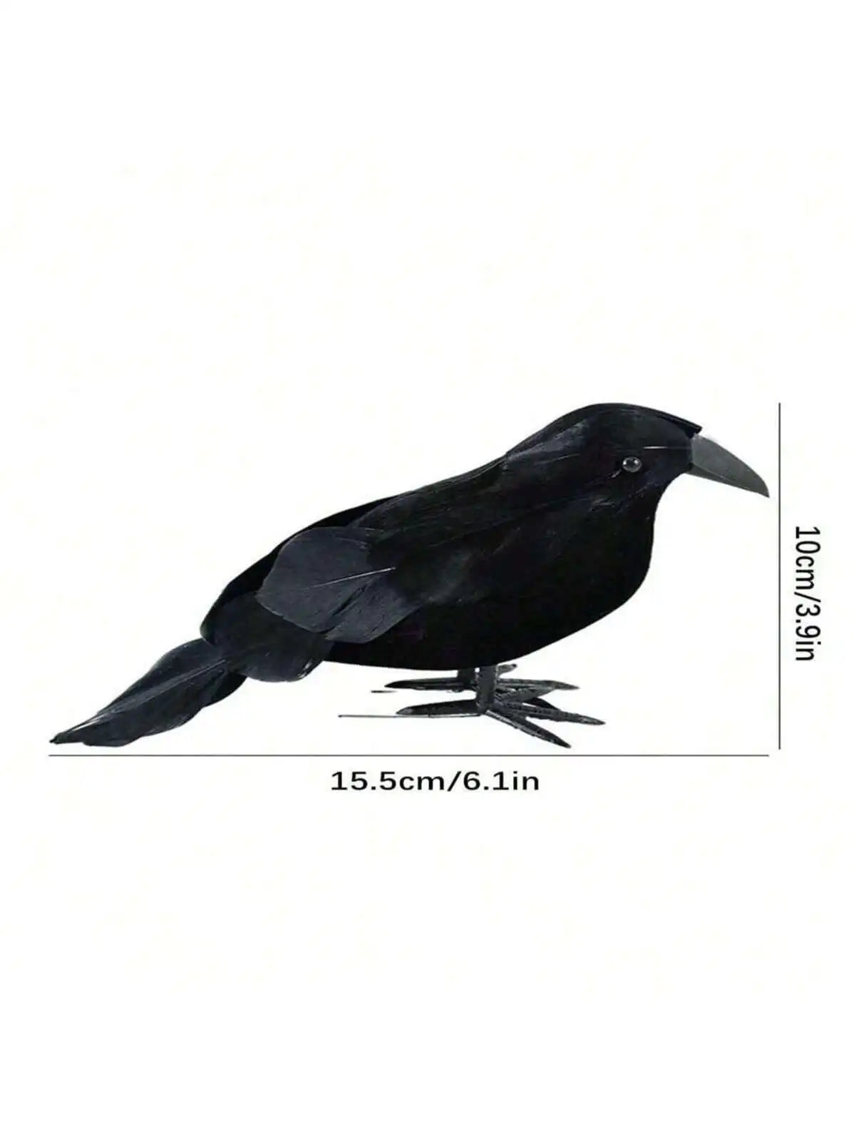 Halloween Black Crow Decoration – Realistic Fake Bird Prop Halloween Decoration Qme 1pc