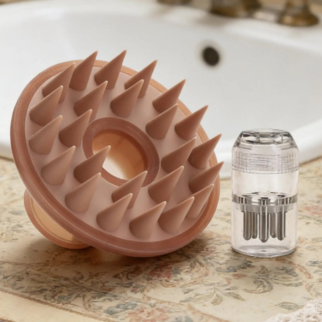 Scalp Massager Brush & Hair Oil Applicator – Bath & Shower Scalp Massage Brush Qme