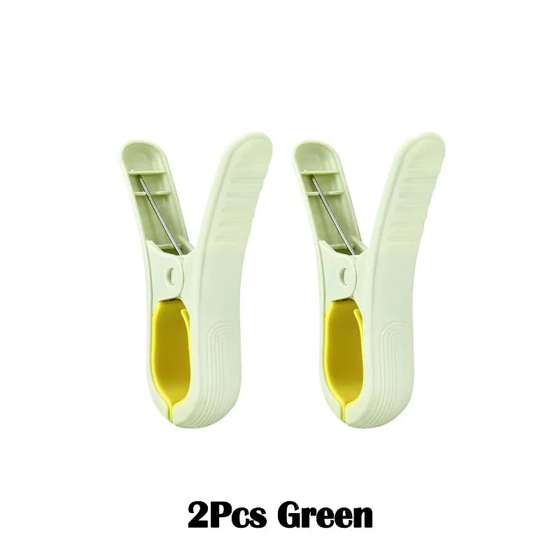 Large Beach Towel Clips Windproof Non-Slip Pegs – Set of 2 Beach Towel Clips Qme 2Pcs Green
