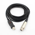 3m XLR Male to USB Microphone Cable Adapter for Laptop & Mac Microphone Cable Adapter Qme 3m