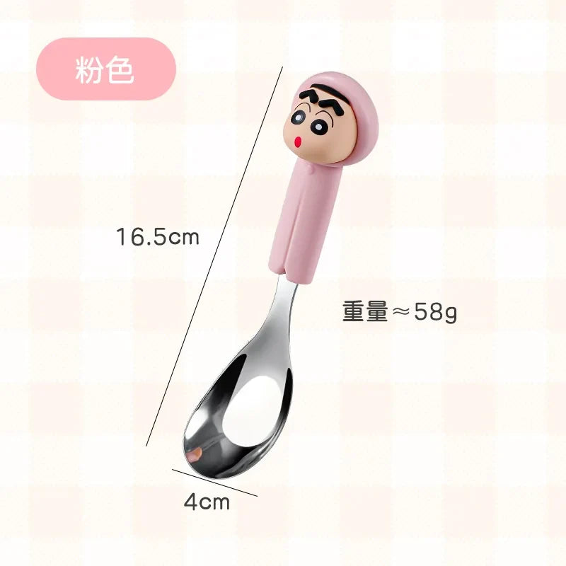 Crayon Shin-chan Stainless Steel Spoon | Kids Cartoon Spoon Kids Cartoon Spoon Qme 2