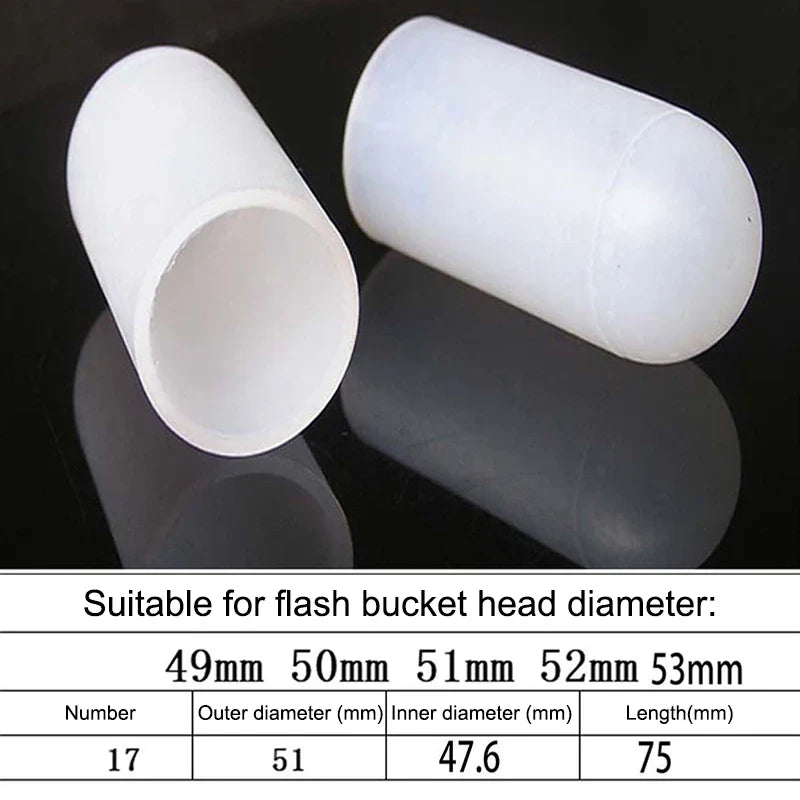Silicone Elastic Flashlight Lampshade SP31 SP35 IF22A SP36 Flashlight Accessory Qme 49 53mm