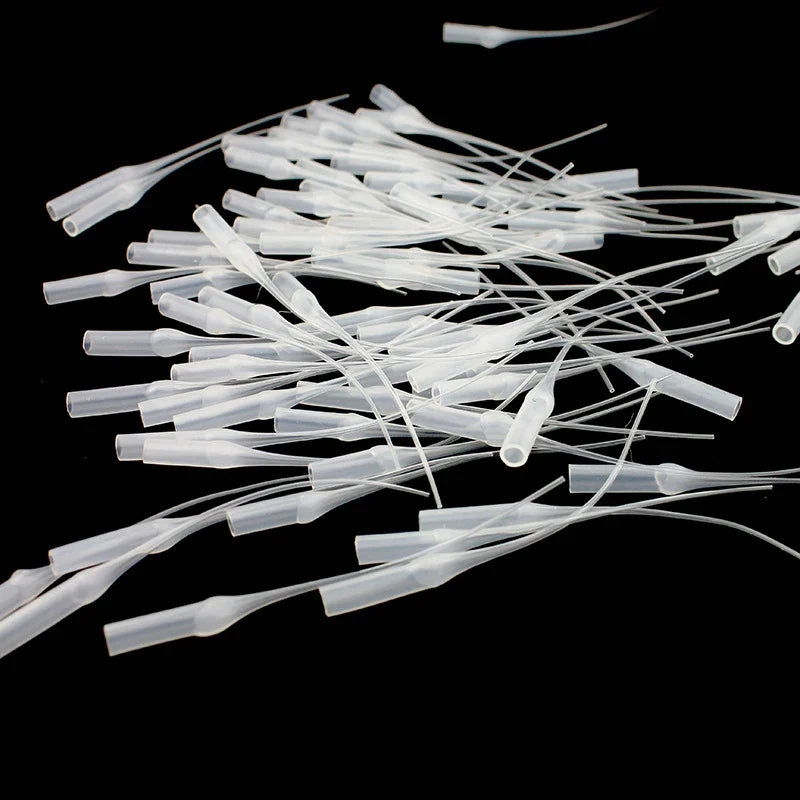 100 Precision Glue Micro-Tips Plastic Bottle Extenders Glue Tip Extenders Qme
