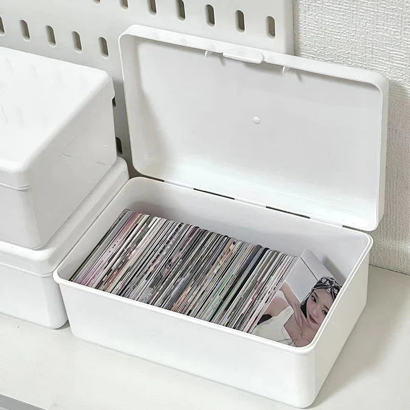 Photocard Idol Card Dustproof Storage Box | Qme Organizer Card Storage Box Qme