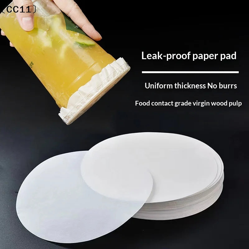 Disposable Leakproof Cup Sealing Pads | Food Grade | 11–15cm Cup Sealing Pads Qme