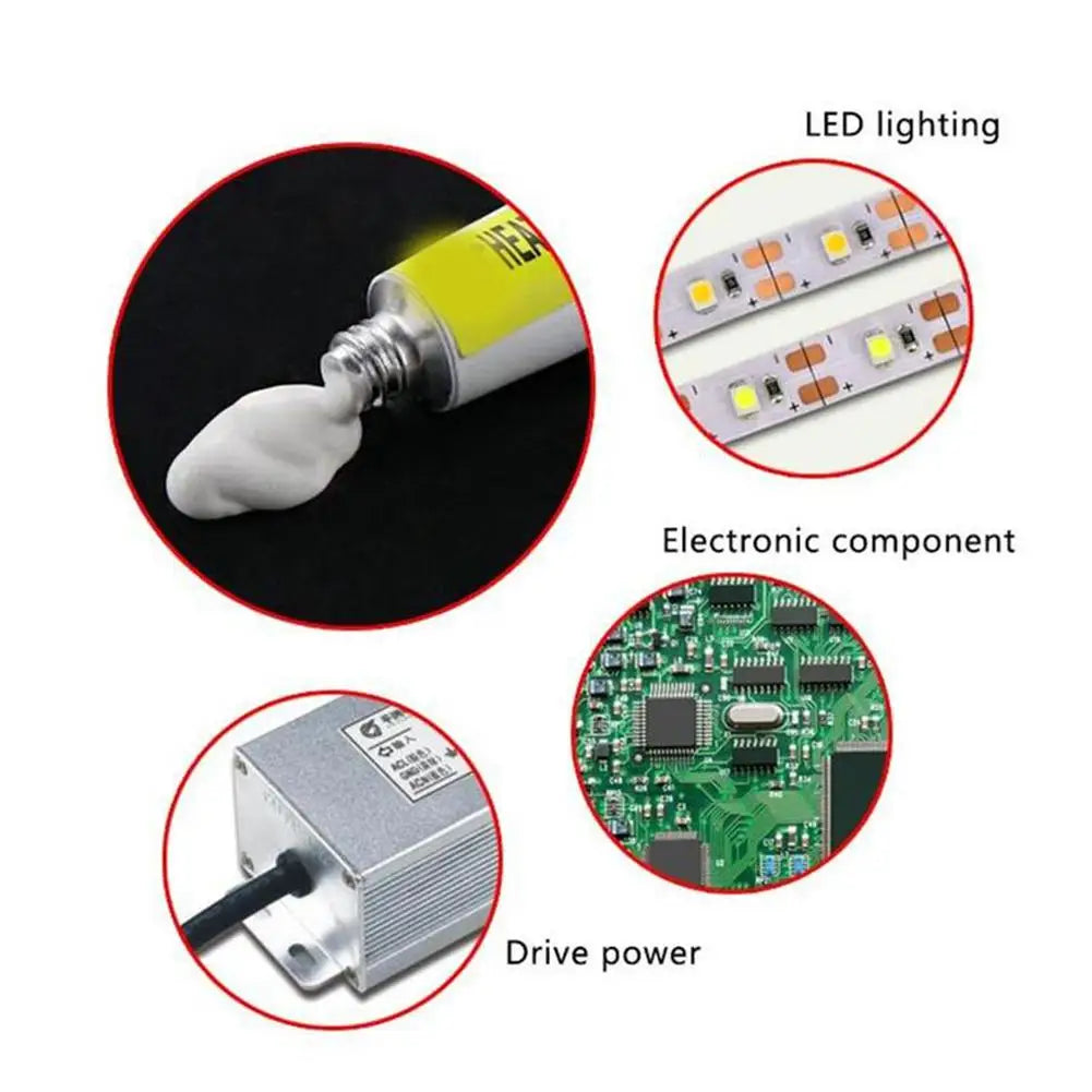 Thermal Silicone Adhesive Heatsink Cooling Paste | Strong Bond Thermal Adhesive Paste Qme