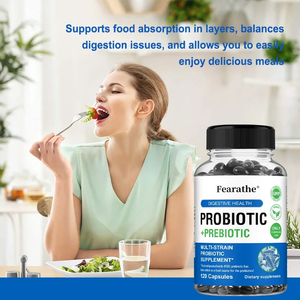 Probiotics & Prebiotics Capsules – Daily Gut Health Support Probiotic Supplement Qst