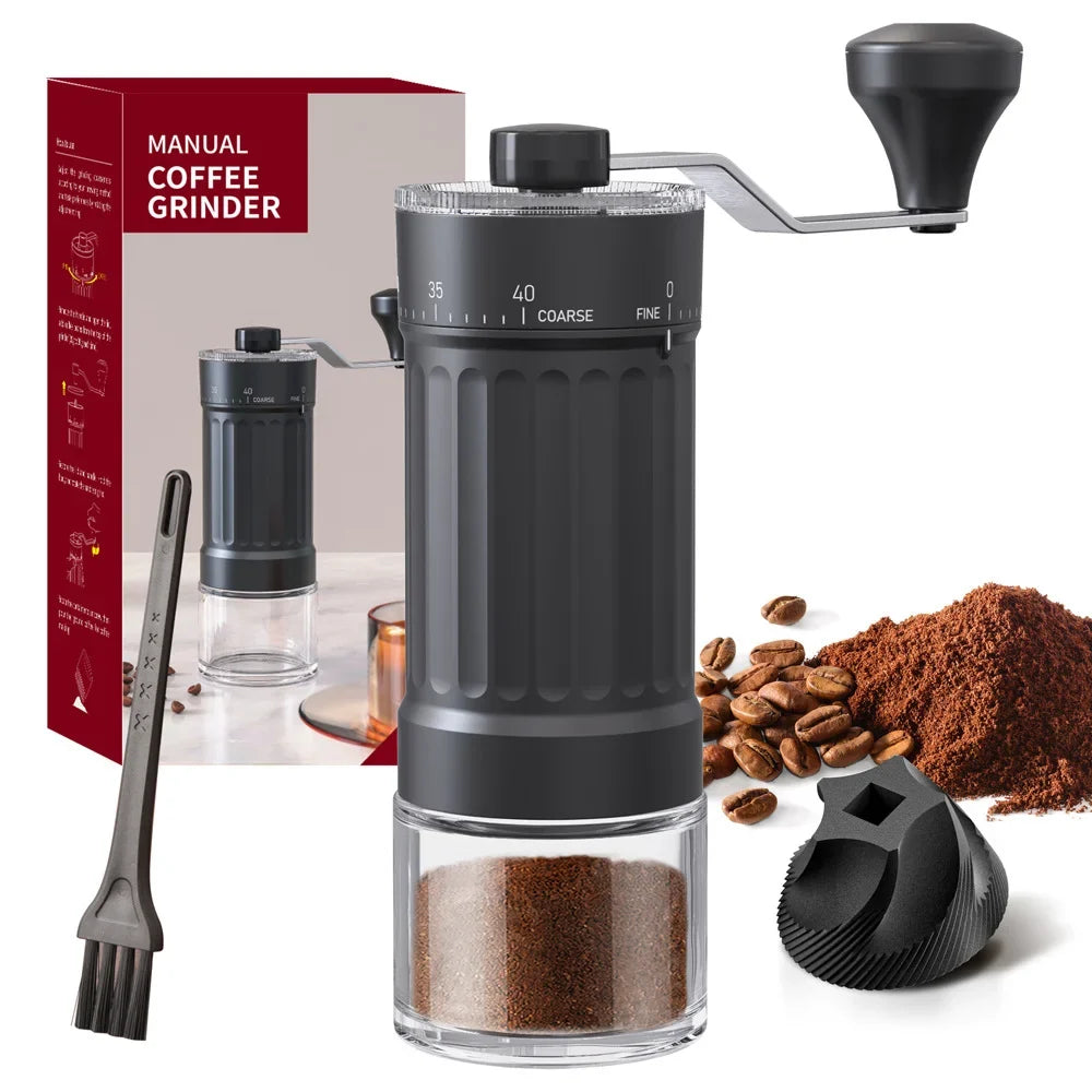 Lightweight Manual Hand Coffee Bean Grinder – No Electric Needed Manual Coffee Grinder Qme KMDJ-HC