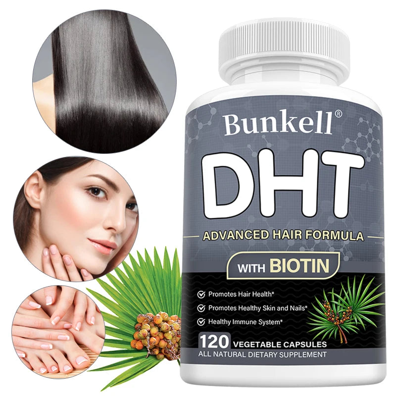 DHT Blocker with Biotin – Hair, Skin & Nail Supplement Hair Growth Supplement Qst