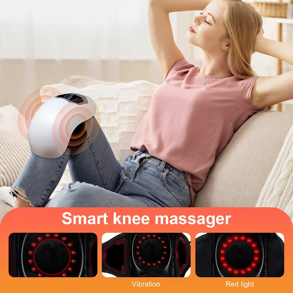 Wireless Smart Knee Massager – Vibration & Air Pressure Wireless Joint Massager Qst