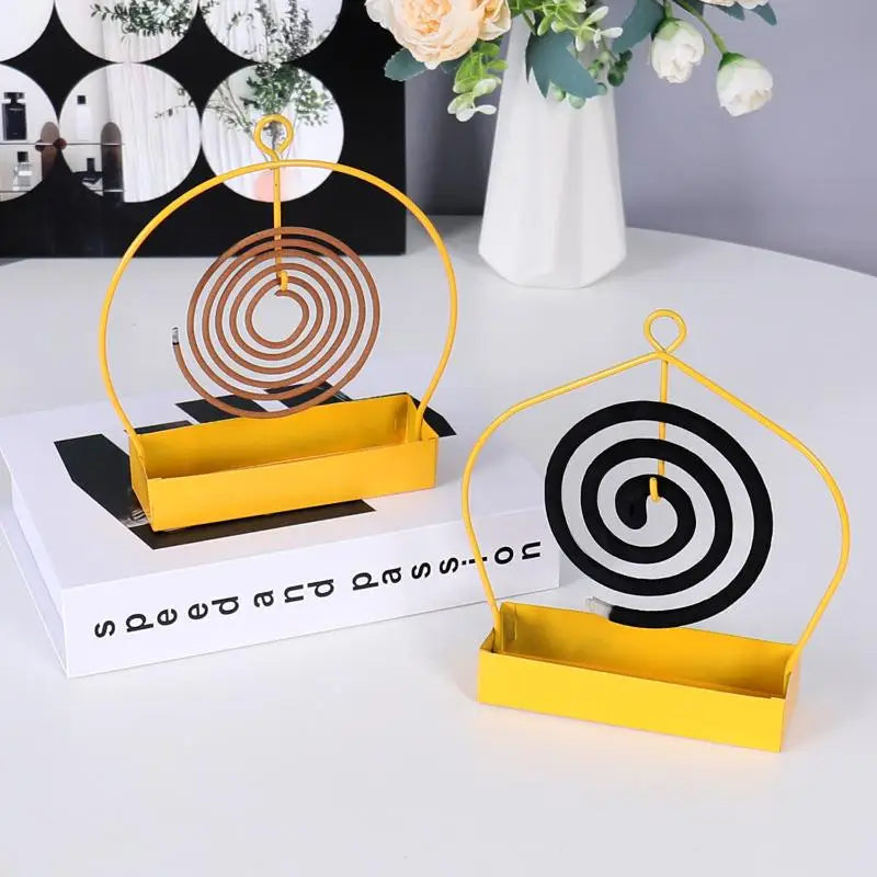Modern Iron Coil Incense Holder Burner Frame – 4 Colors Incense Coil Holder Qme