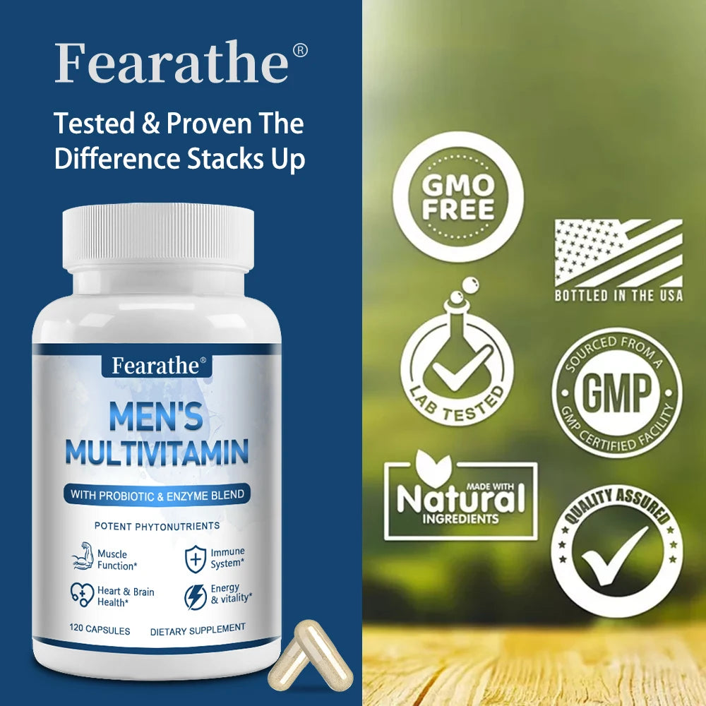 Men's Multivitamin & Multimineral Supplement | Fearathe Men's Multivitamin Qst