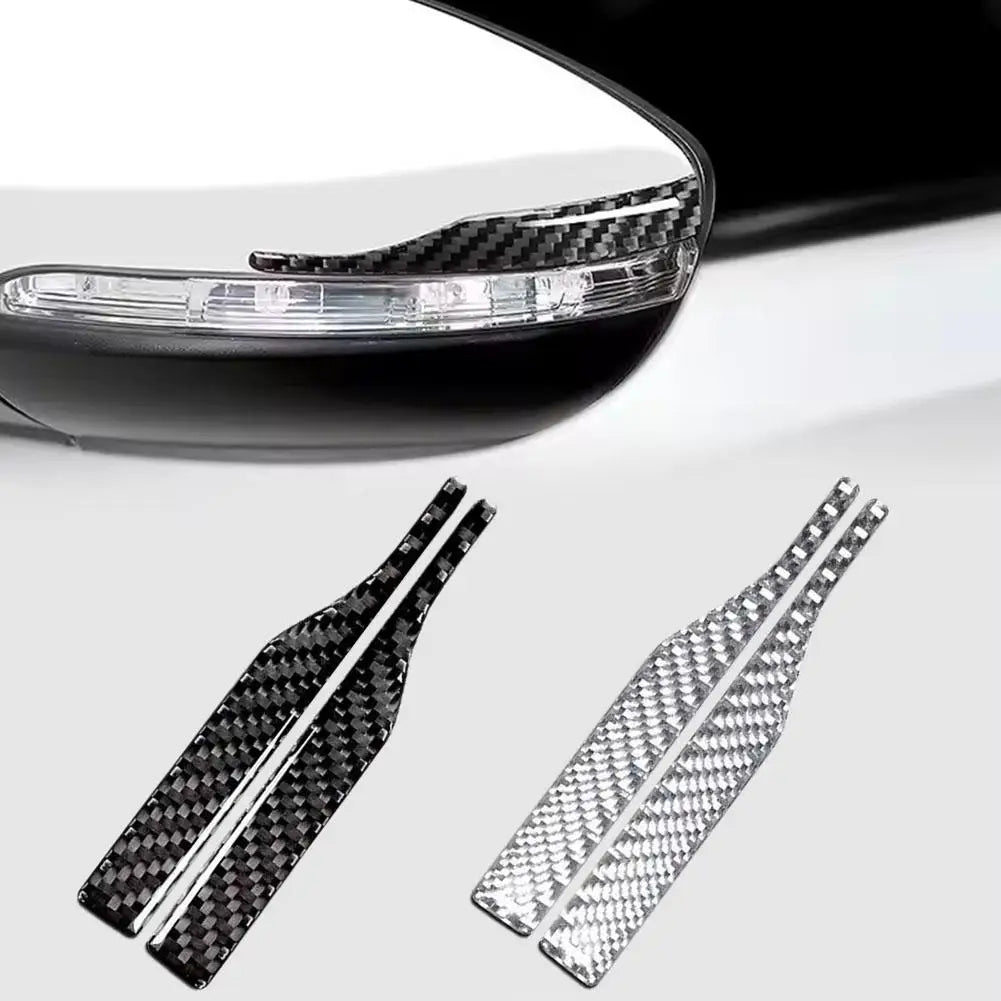 Reflective Car Mirror Guard Strips – Anti-Scratch Adhesive 2pcs Car Mirror Guard Strip Qme