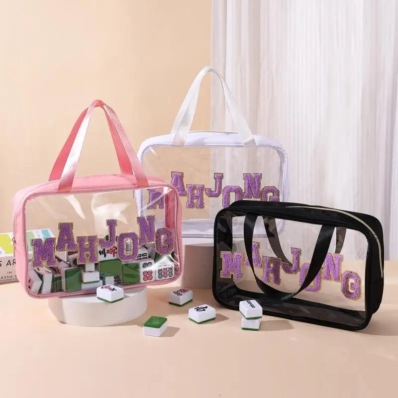 Waterproof Mahjong Tile Bag – Portable Travel Organizer Case Mahjong Tile Bag Qme