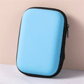 EVA Zipper Storage Bag for Earphones, Cables & USB Accessories Electronics Accessories Bag Qme Blue