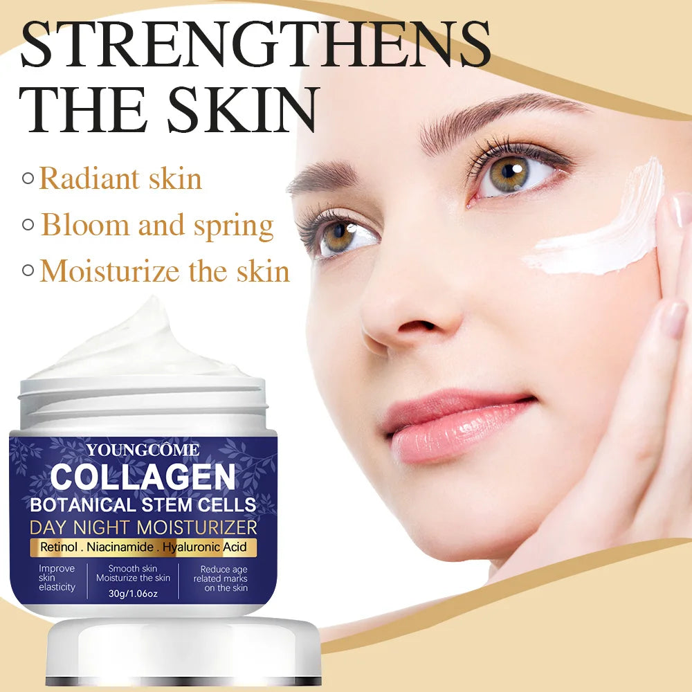 YOUNGCOME Collagen Hyaluronic Acid Night Cream – Moisturizer Night Face Cream Qst