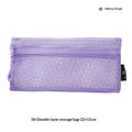 Breathable Mesh Zipper Storage Pouch – Large Capacity Organizer Mesh Storage Pouch Qme B