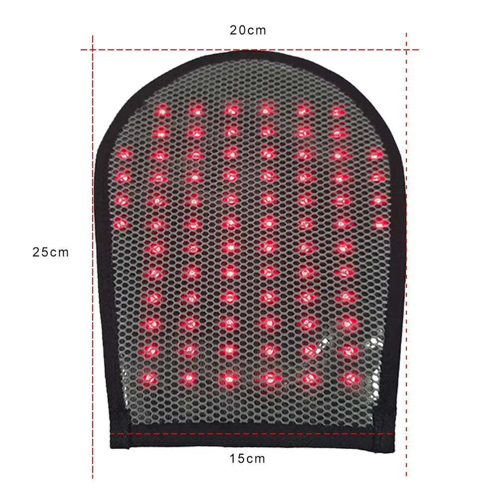 78-LED Red Light Therapy Gloves 660nm 850nm Infrared Warmth Red Light Therapy Gloves Qst LED Glove 1pc