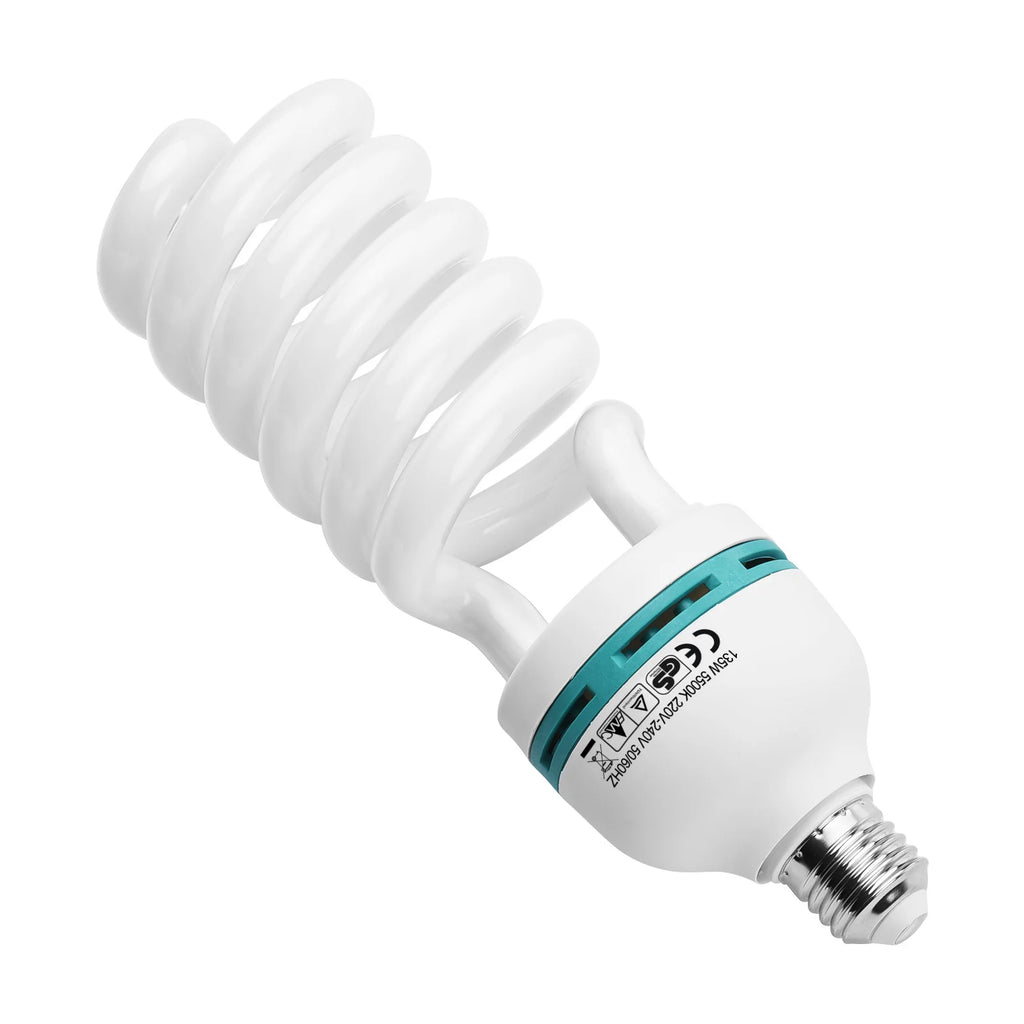 Andoer 135W 5500K Daylight Spiral Bulb E27 – Studio Lighting Studio Light Bulb Qst