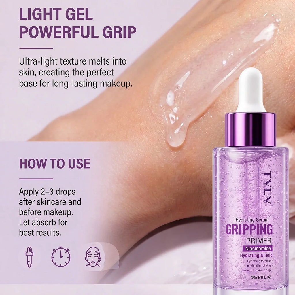 Qme Hydrating Serum Gripping Primer – Waterproof & Durable Face Primer Qme