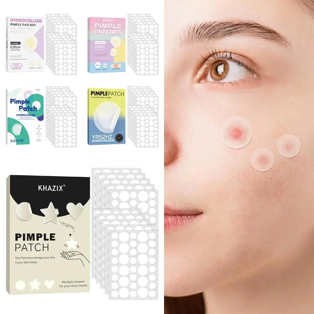 Circular Blemish Patches – 360 pcs, Transparent & Skin Tone Blemish Patches Qme