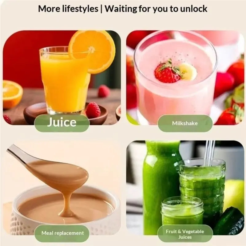 B15C Portable Blender Bottle 500ml Rechargeable Juicing Cup Portable Blender Bottle Qst