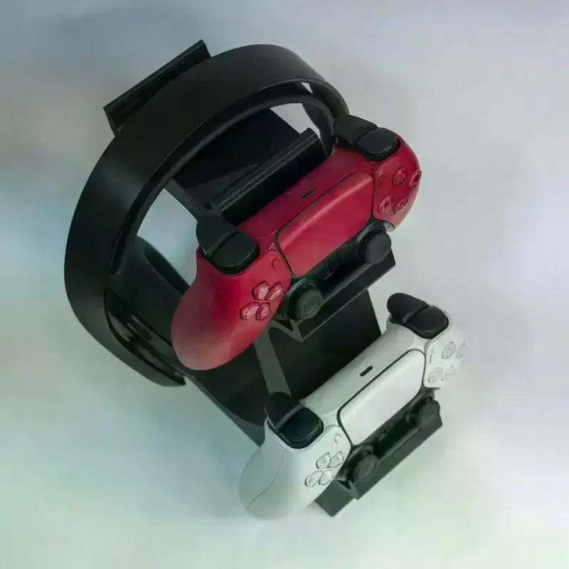 3-in-1 Controller Stand, Headset Holder & Desk Organizer Desk Gaming Organizer Qme