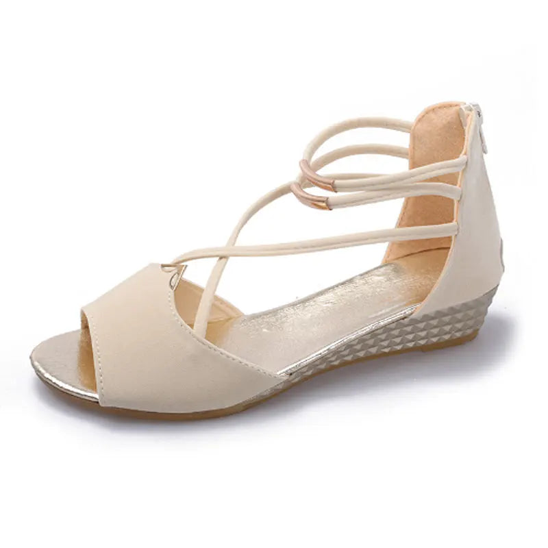 Women's Wedge Platform Sandals – Open Toe Summer Shoes Wedge Sandals Qme BG 40
