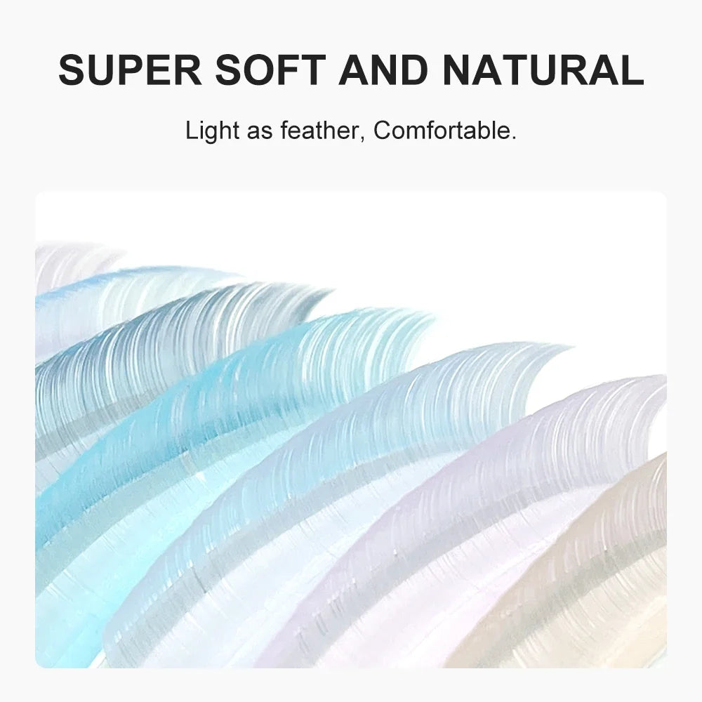 NATUHANA Cream Beige Lash Clusters Mixed Lengths – Soft Individual Lash Clusters Qme