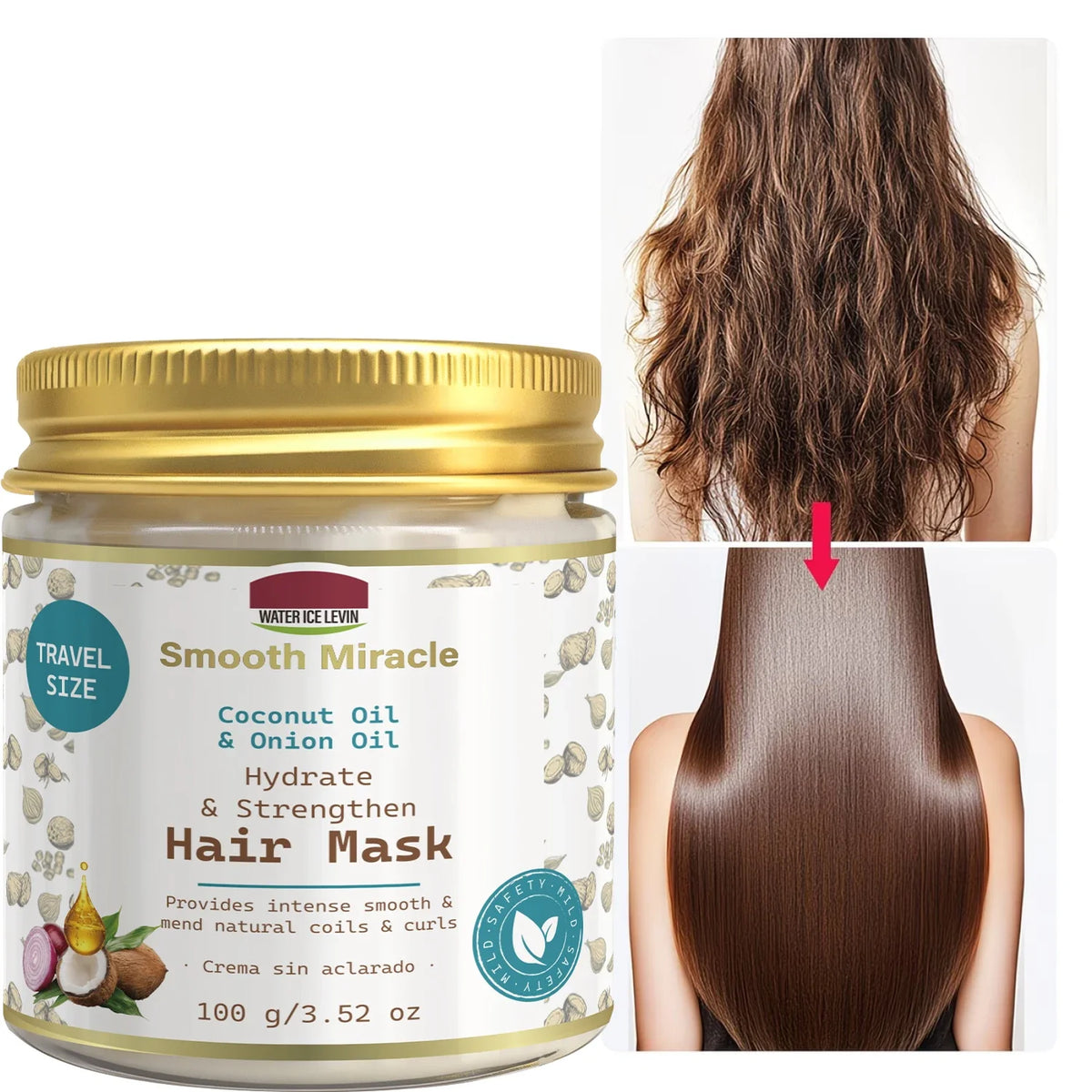 Coconut Onion Oil Hair Mask – Hydrating & Strengthening Treatment Hair Treatment Mask Qme