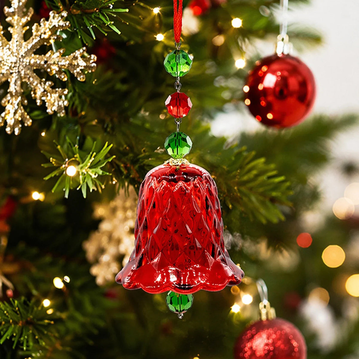 Red Crystal Wind Chime Window Ornament Bell Suncatcher Crystal Wind Chime Qme