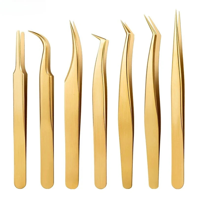 Stainless Steel Tweezers – Lash Extension & Nail Art Tool Lash & Nail Tweezers Qme