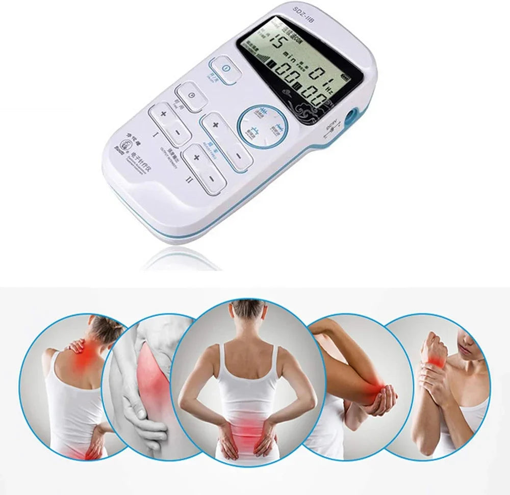 VamsLuna EMS Pulse Massager – 2-Channel Low-Frequency Stimulator EMS Pulse Massager Qst