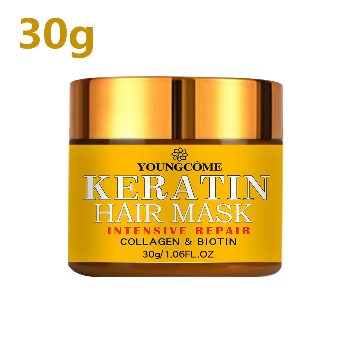 YOUNGCOME Keratin Hair Mask – Biotin, Collagen Treatment Keratin Hair Mask Qst 30g